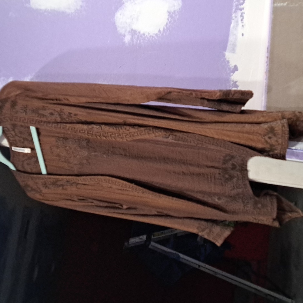 Western style jacket with fitted slip dress